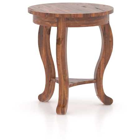 Farmhouse Poem Round End Table