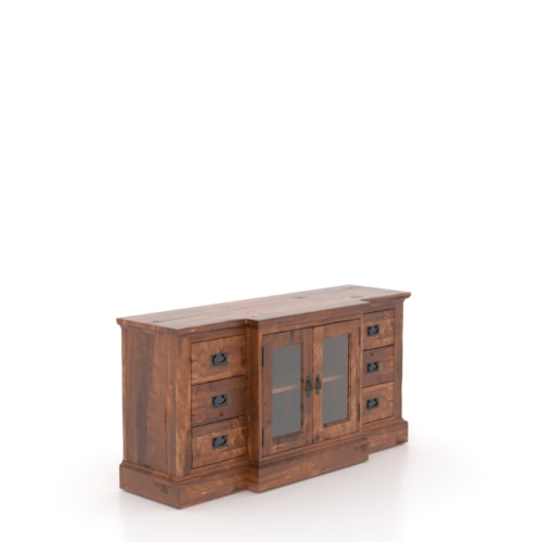 Farmhouse Charm Media Unit with Storage