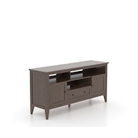 Transitional Harmony 63" Media Unit with Wire Management