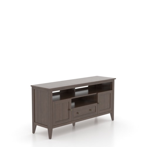 Transitional Harmony 63" Media Unit with Wire Management