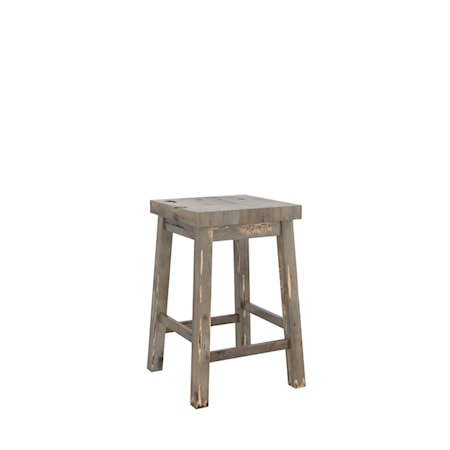 Customizable Wood Counter Stool