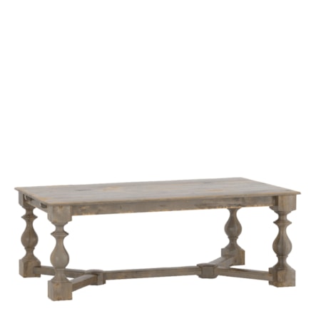 Rectangular wood table