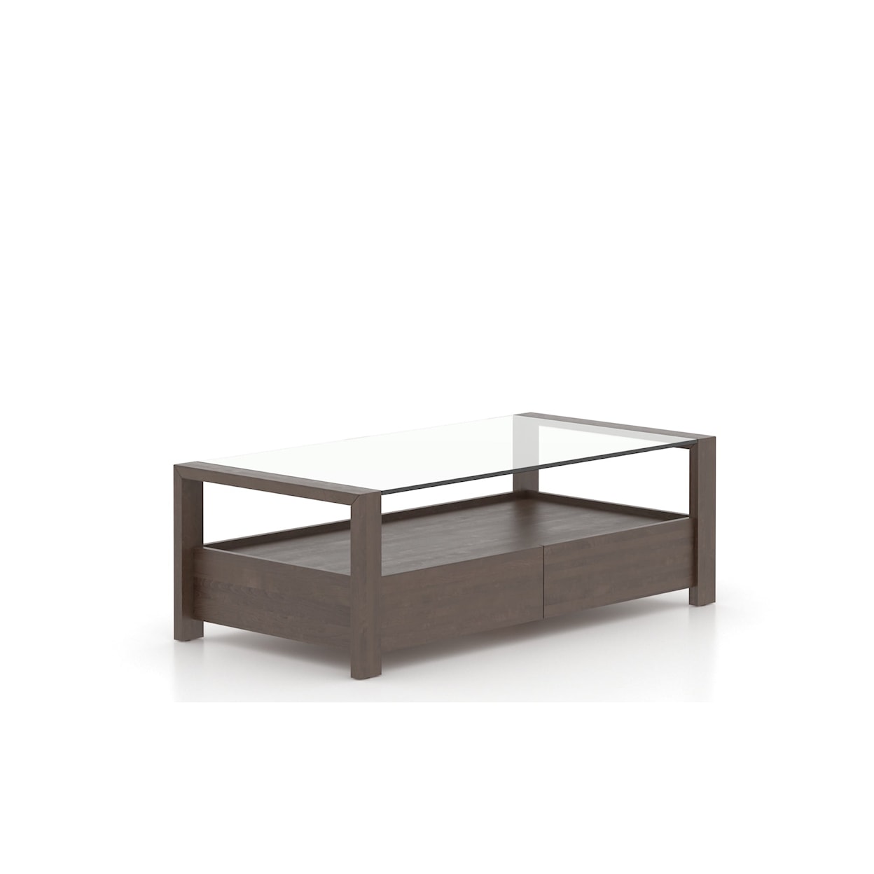 Canadel Accent Rectangular Glass Top Coffee Table