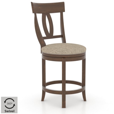 Upholstered Swivel Stool