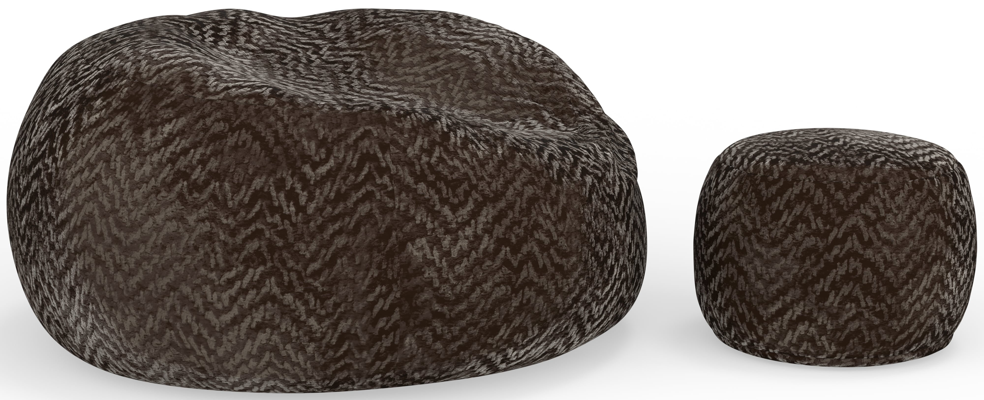 Jackson Furniture Sploosh Bean Bag Chair and Ottoman Set