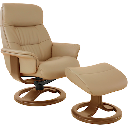 Large Swivel Chair+Ottoman