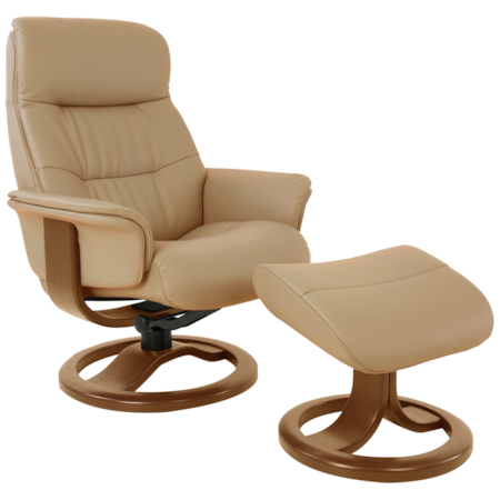 Large Swivel Chair+Ottoman