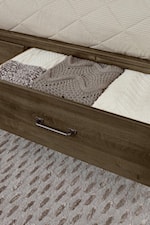 Artisan & Post Cool Rustic Traditional California King Mansion Bed with Footboard Storage