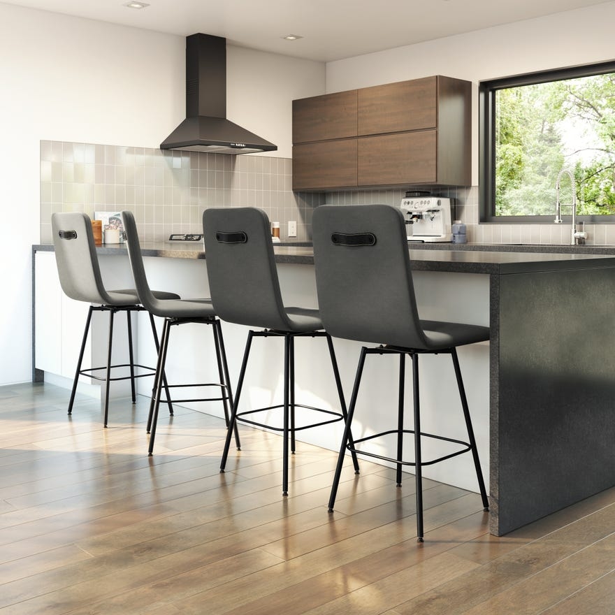 Customizable Bray Swivel Counter Stool