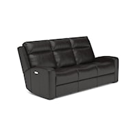 Power Headrest Reclining Sofa with USB Port