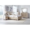 Whittier Wood Catalina King Upholstered Panel Storage Bed