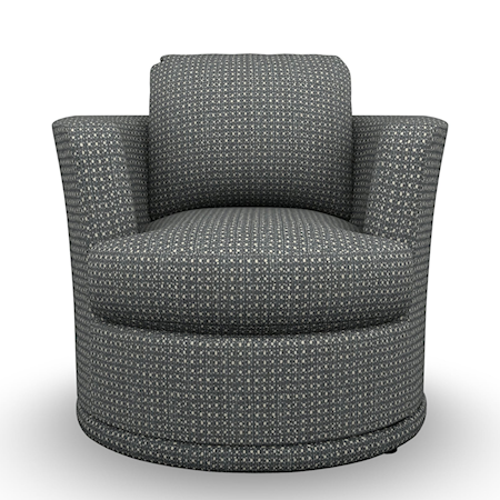 Swivel Barrel Chair