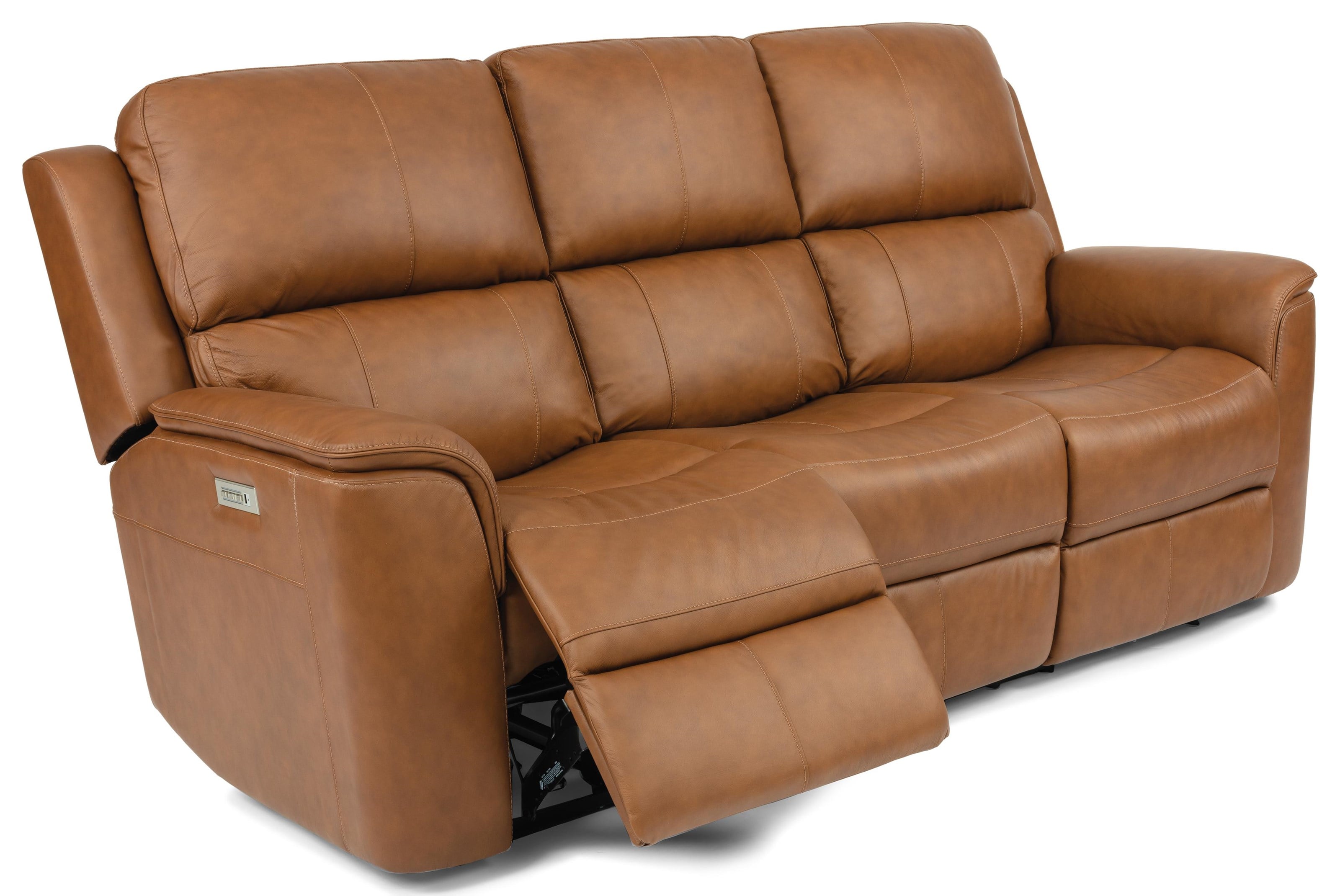 Power Headrest &amp; Lumbar Reclining Sofa