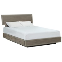 King Adjustable Headboard Storage Bed