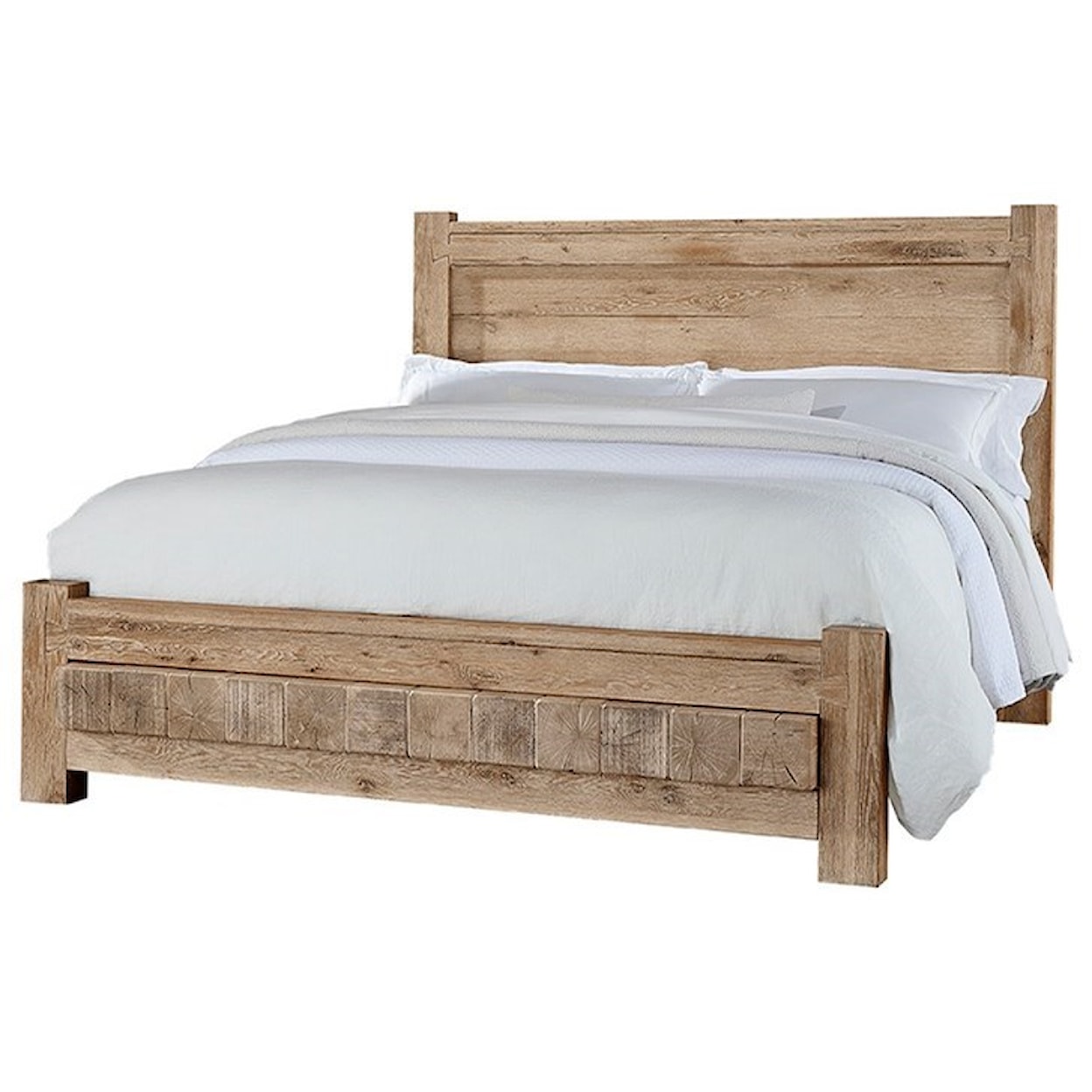 Vaughan-Bassett Denver King Poster Block Bed