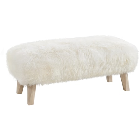 Sheepskin Bench