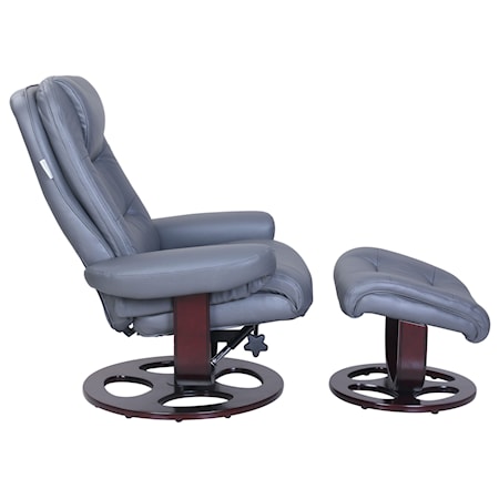 Pedestal Reclining Chair+Ottoman