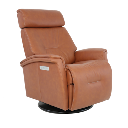 Rome Large Power Headrest Swivel Recliner