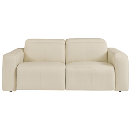Airy Leather Power Reclining Loveseat