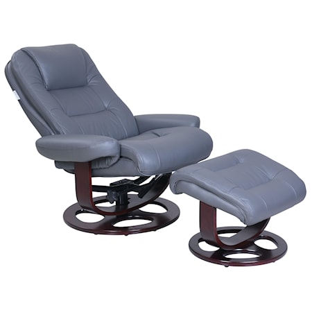 Pedestal Reclining Chair+Ottoman