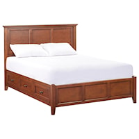 Queen Petite Storage Bed