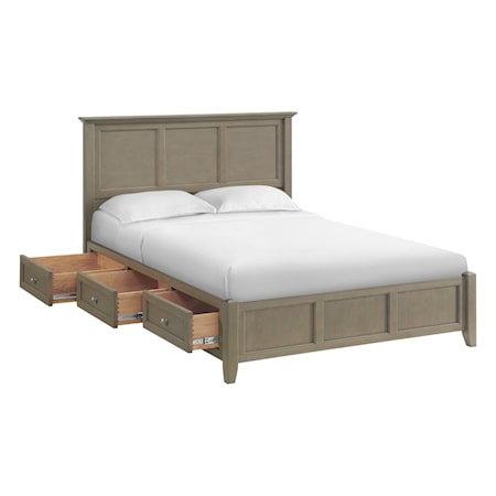 Queen Classic Storage Bed