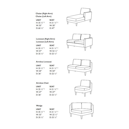 Leather Sectional with Chaise