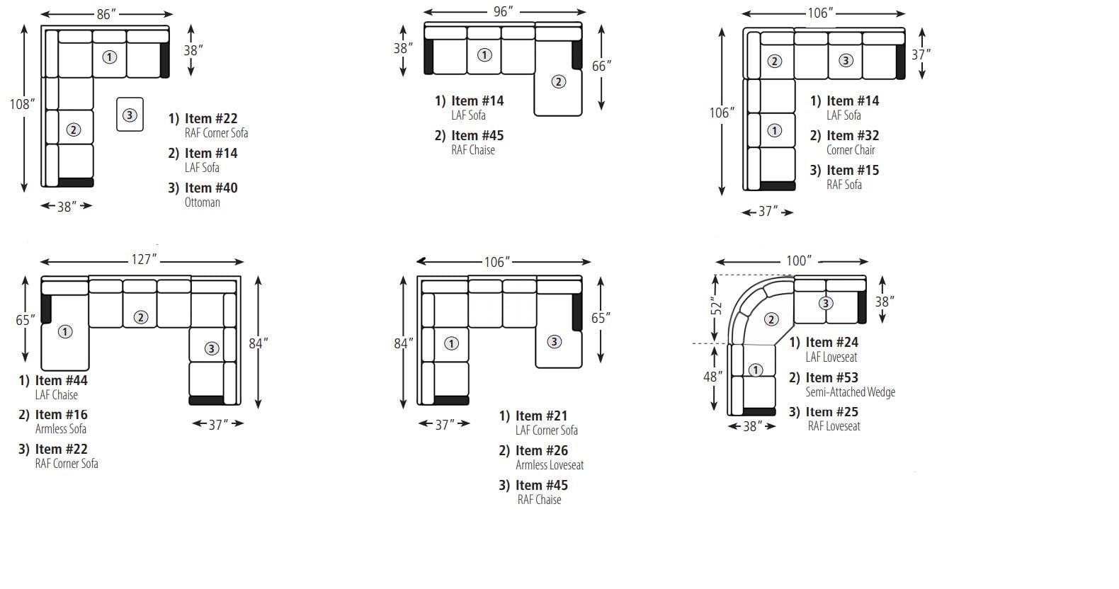 Vera Customizable Sectional