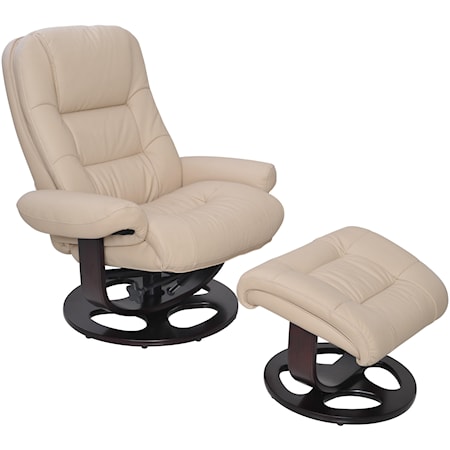 Pedestal Recliner+Ottoman