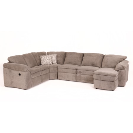 Quinn Sectional with Power Recliner & Chaise