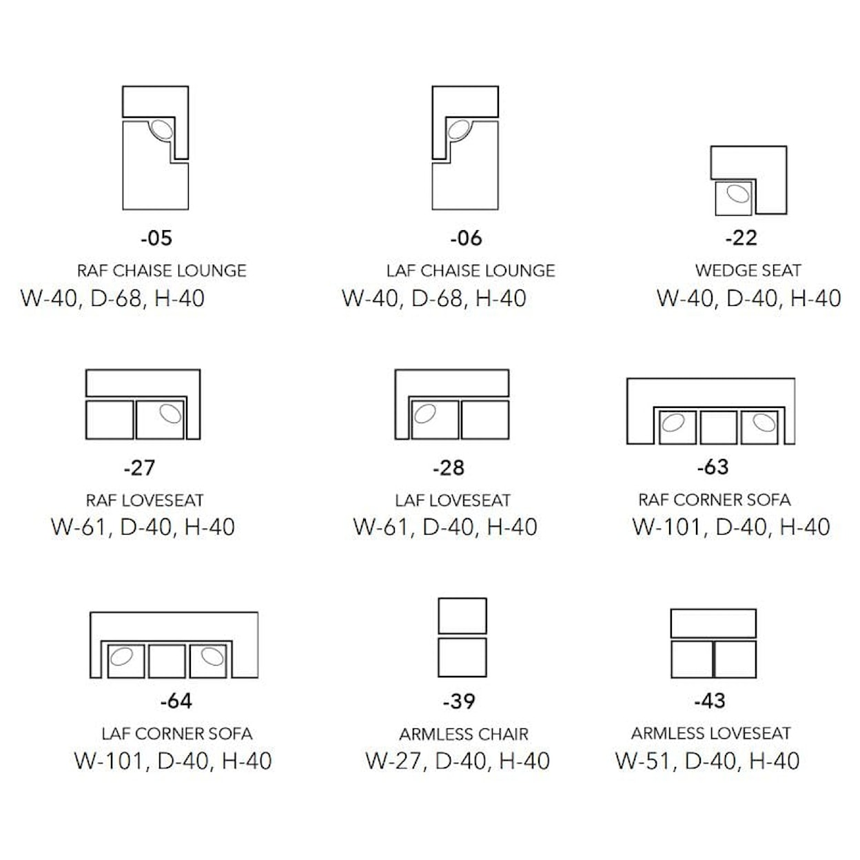 England Rubix Sectional