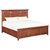 Whittier Wood McKenzie King Mantel Storage Bed