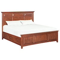 King Mantel Storage Bed