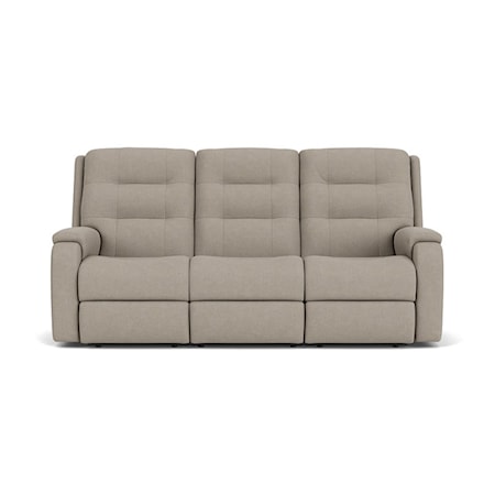 Power Headrest &amp; Lumbar Reclining Sofa