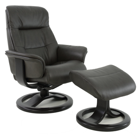 Large Swivel Chair+Ottoman