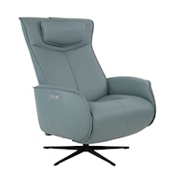 Large Power Swivel Recliner with Adjustable Headrest