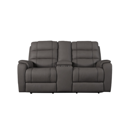 Casual Power Loveseat with Cupholders