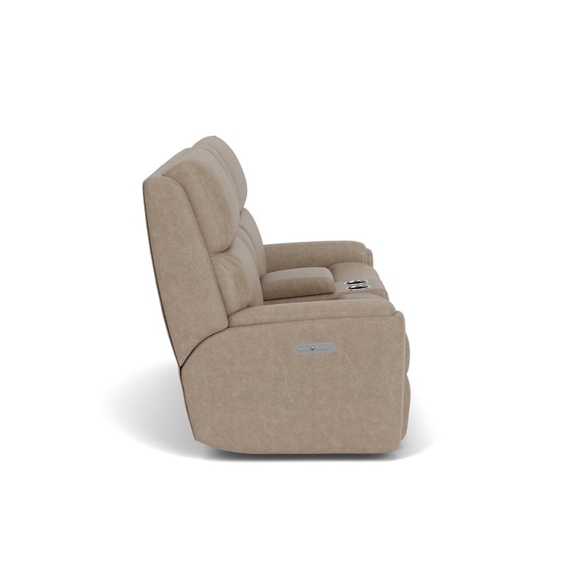 Flexsteel Valor Power Headrest Reclining Console