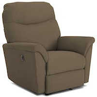 Casual Power Rocker Recliner with Power Headrest