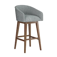 Barrel Adjustable Height Swivel Stool