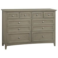 Dresser with Ten Drawers