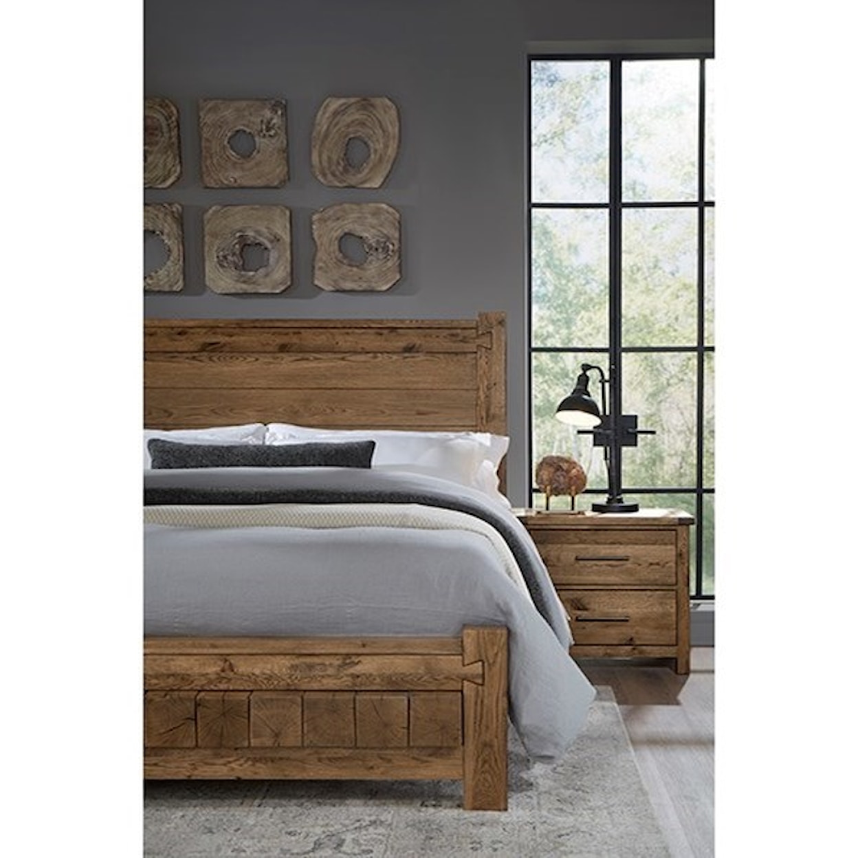 Vaughan-Bassett Denver King Poster Block Bed