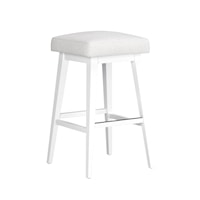 Square Backless Adjustable Height Swivel Stool