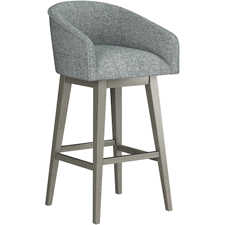 Barrel Back Adjustable Swivel Stool