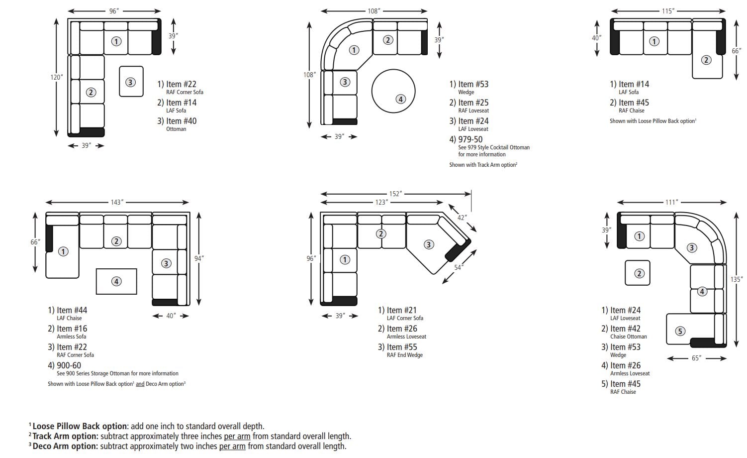 Smith Brothers Build Your Own 8000 Warner Customizable Sofa