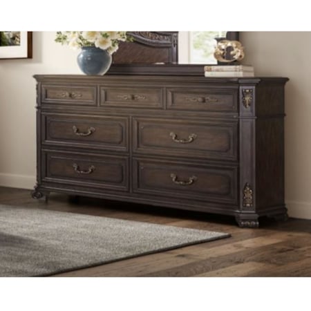 fairmont designs dresser Fairmont Designs Grand Estates Sleigh Bedroom Set in Cinnamon