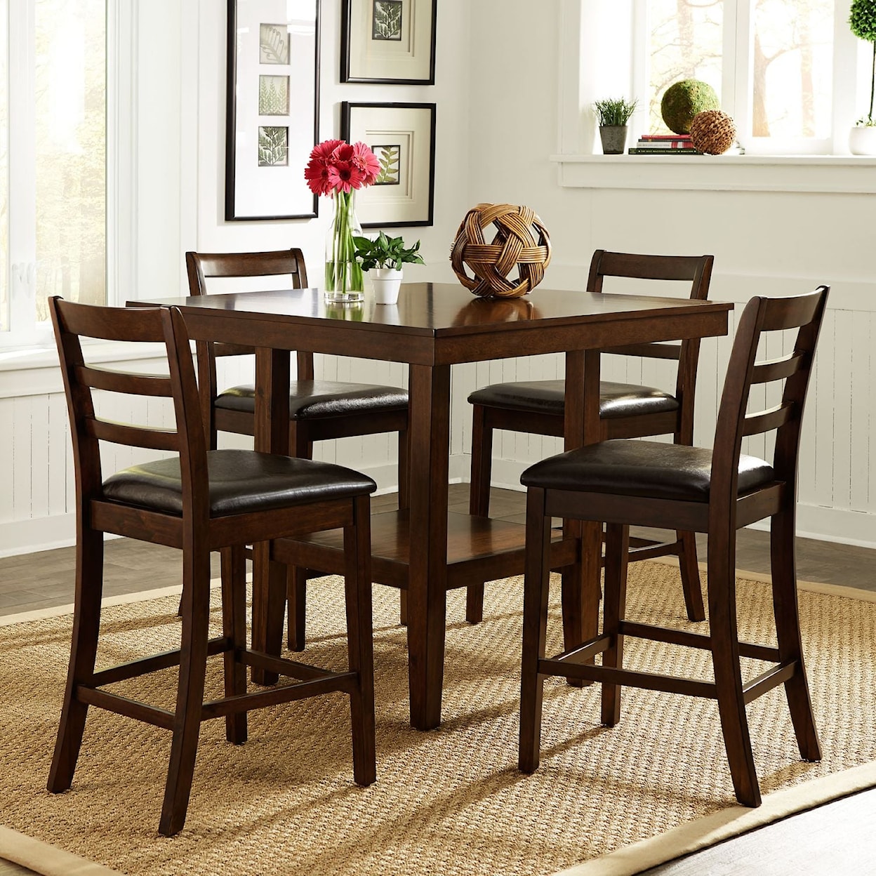 Liberty Furniture Hampton 5 Piece Gathering Table Set