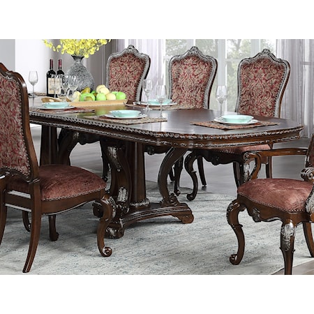 Double Pedestal Table