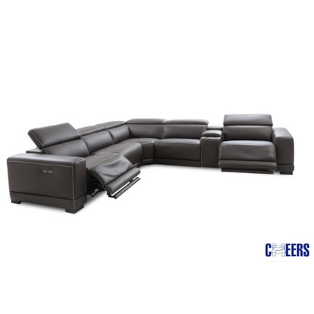 7-PC Reclining Sectional w/ Power Headrests