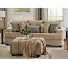 Albany Sandstone Sofa with Accent Pillows